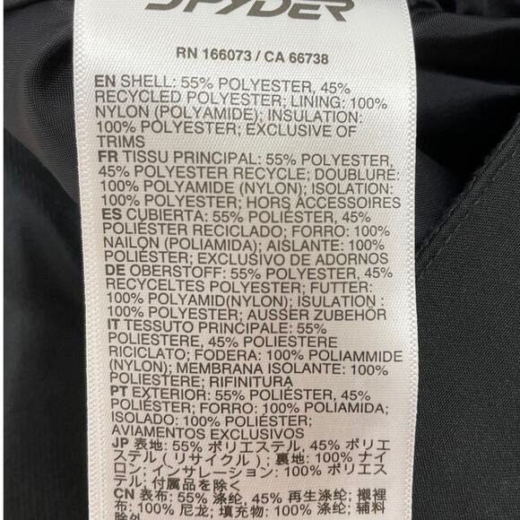 Spyder Power Insulated Black Pants EXO Shield Boy Size XL New With Tags - Picture 9 of 12